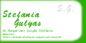 stefania gulyas business card