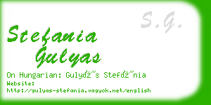 stefania gulyas business card
